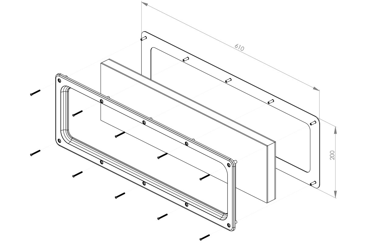 Okno-s203-skręcane-rysunek-techniczny technical drawing window s203 screws