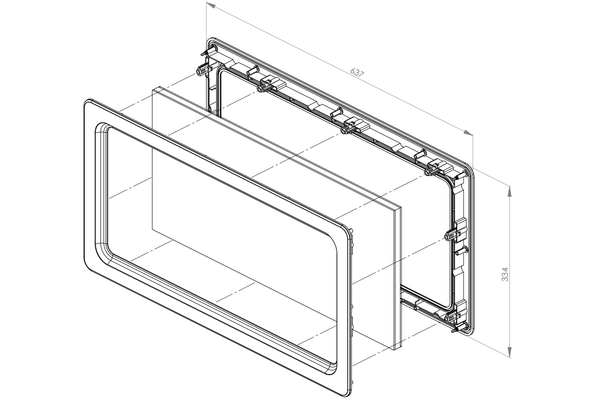 Okno_i336-skrecane-rysunek-techniczny Technical drawing Window i336 screws