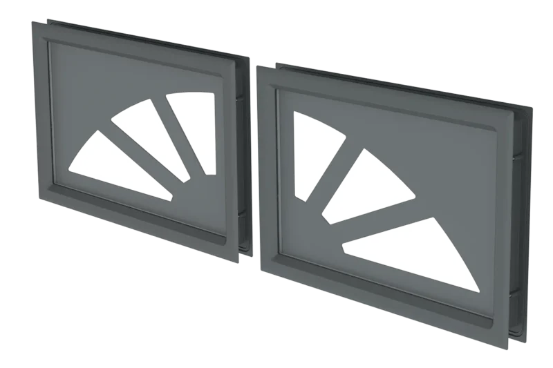 antracyt-słoneczko-2-elementowe Sun decorative insert