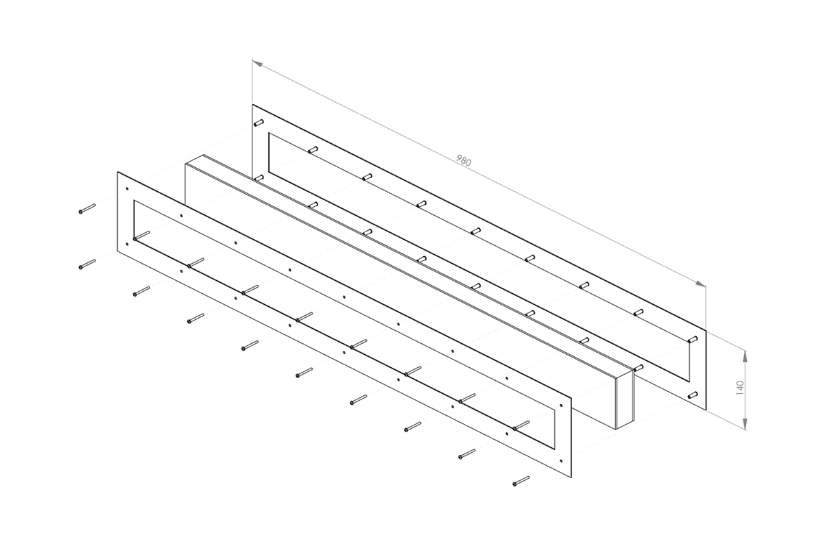 s140-skręcane-rysunek-techniczny Technical drawing of the window S140 screws