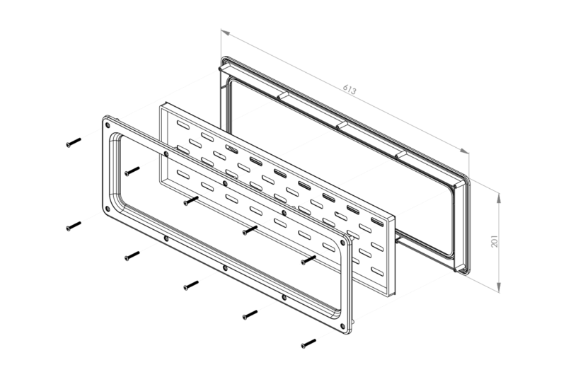 Technical drawing of window v203